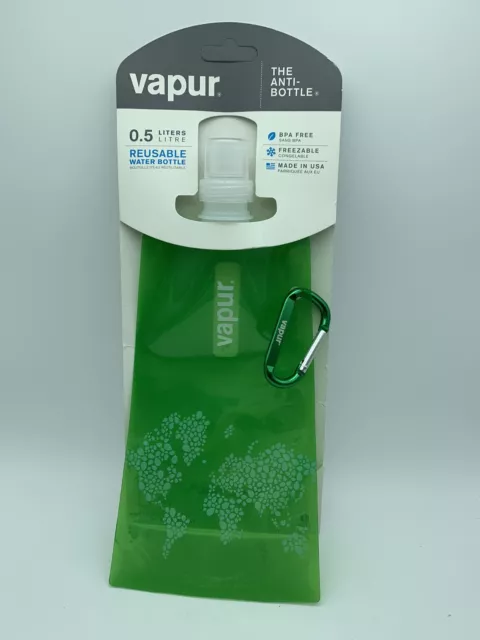 Green Vapur Reflex- The Anti-Bottle, .5L/18oz- NEW