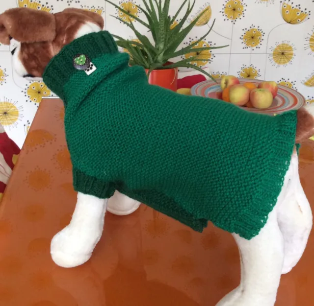Dog Jumper par WoofThreads Funky 2 tons tricot vert