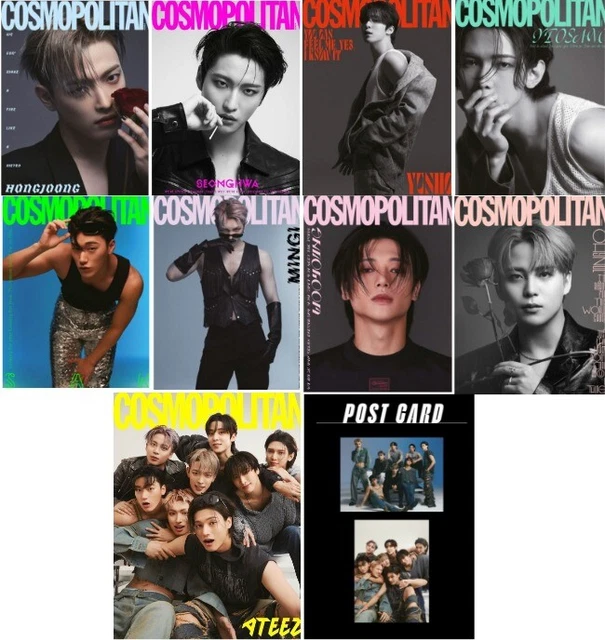 COSMOPOLITAN KOREA AUGUST 2023 ATEEZ Cover, NewJeans HAERIN, OH MY GIRL
