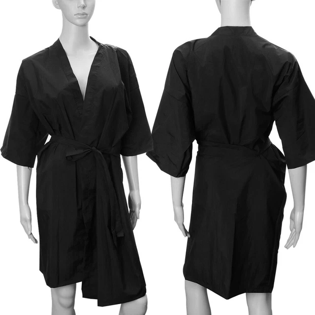 Vestidos de salón para clientes impermeables peluquería salón batido de peluquería ropa kimono