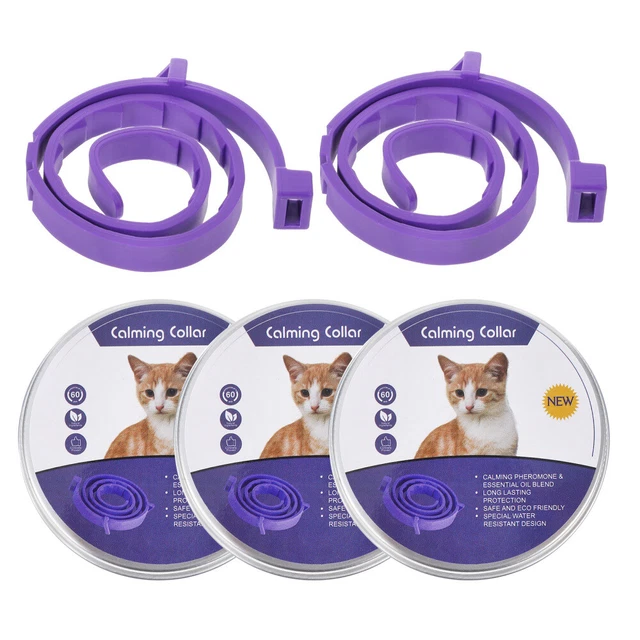 5pcs collier de chat calmant collier réglable de chat calme collier de chat