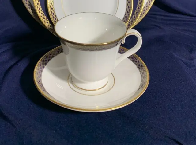 Set of 2 Waterford "Powerscourt" cup and saucers in excellent condition