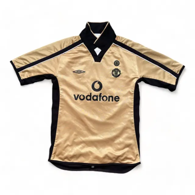 MANCHESTER UNITED CENTENARY 2001/2002 AWAY Football Shirt Vintage Rare Soccer