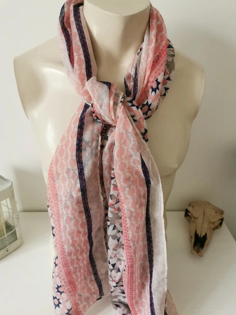 Foulard étole Femme Rose En Polyester - Neuf Avec étiquettes, Rectangulaire