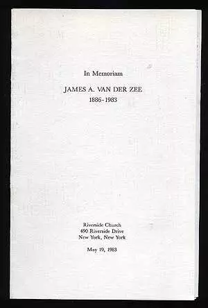 James VAN DER ZEE, Van Derzee / In Memoriam James A Van Der Zee 1886-1983