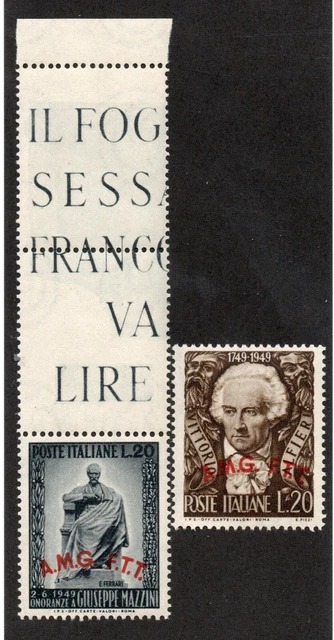 Trieste - Sc# 45 & 46 MNH    -     Lot 0821265