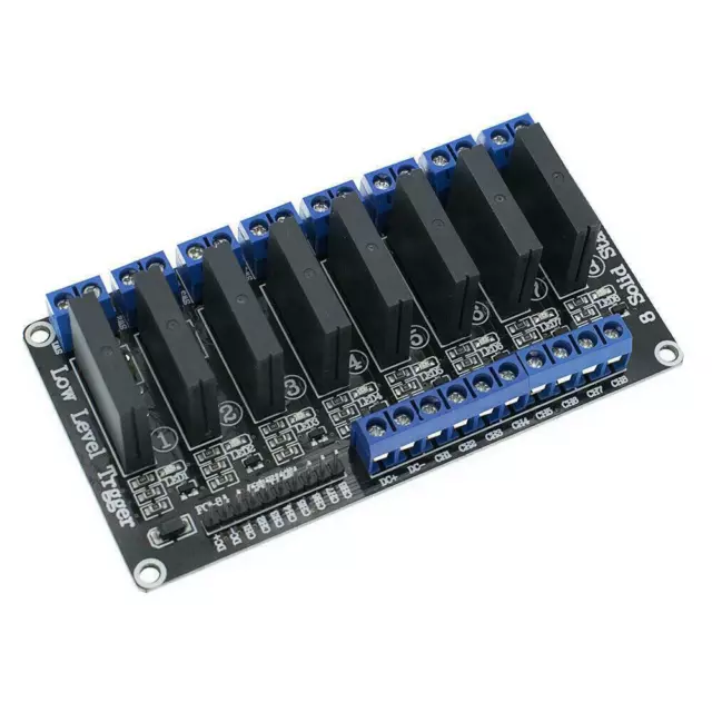 8 Channel 5V DC Relay Module Solid State Low Level SSR AVR DSP For Arduino