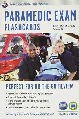 Paramedic Flashcard Book   Online  EMT Test Preparation
