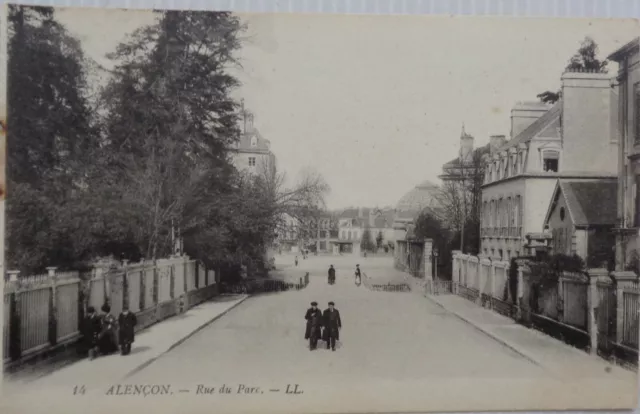 Alençon 61 CPA Rue Du Park Good Condition