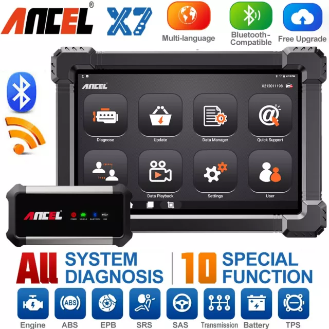 2022 Ancel X7 Pro KFZ Diagnosegerät Auto OBD2 Scanner ALLE SYSTEM EPB DPF TPMS