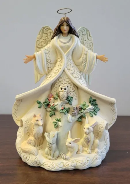 NEW IN BOX! Jim Shore Heartwood Creek White Woodland Angel Figurine #6012678