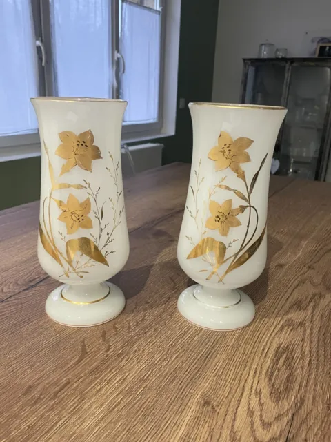 Ancienne paire de vases en oplaine Napoléon III