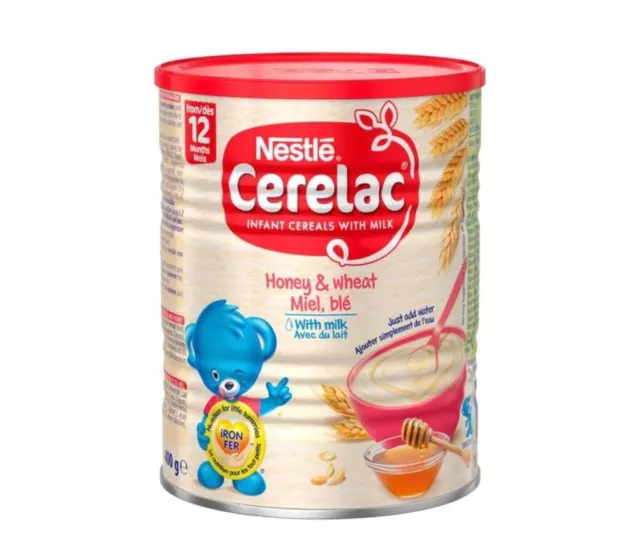 Nestlé Cerelac miele e grano con latte cereali per neonati, 12 mesi+, confezione da 1 kg