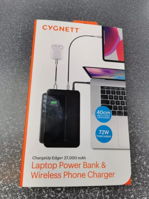 Cygnett Laptop Power Bank & Wireless Phone Charger