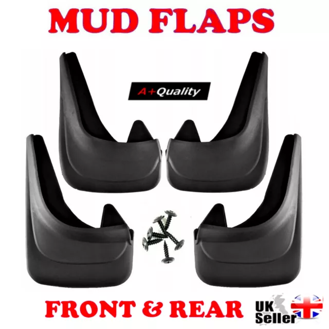 for KIA SET RUBBER MOULDED MUDFLAPS 4 x MUD FLAPS FRONT & REAR