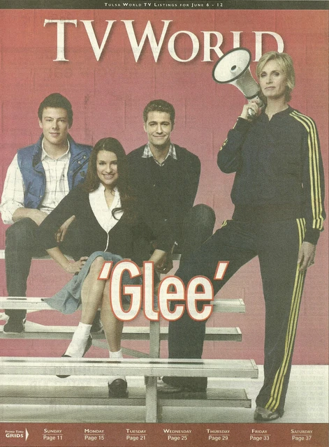 TV WORLD Magazine Cory Monteith Lea Michele Matthew Morrison Jane Lynch Glee TV WORLD Magazine Cory Monteith Lea Michele Matthew Morrison Jane Lynch Glee