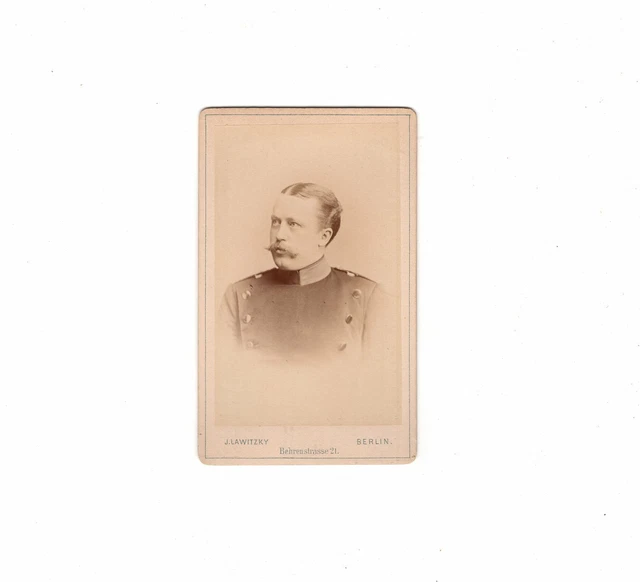 CDV Foto Soldat - Berlin 1880er