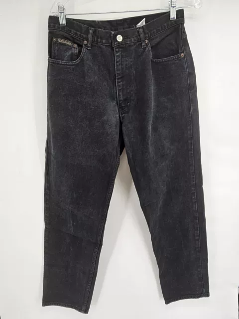 Womens Vintage Calvin Klein Black Denim Jeans Size 31