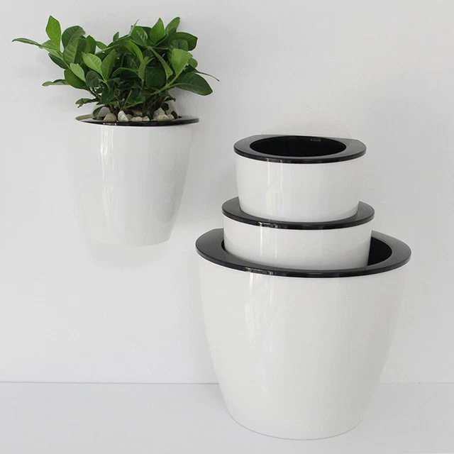1pc Self-watering Plant Flower Pot Plant Grow Pot Plastic Planter Indoor