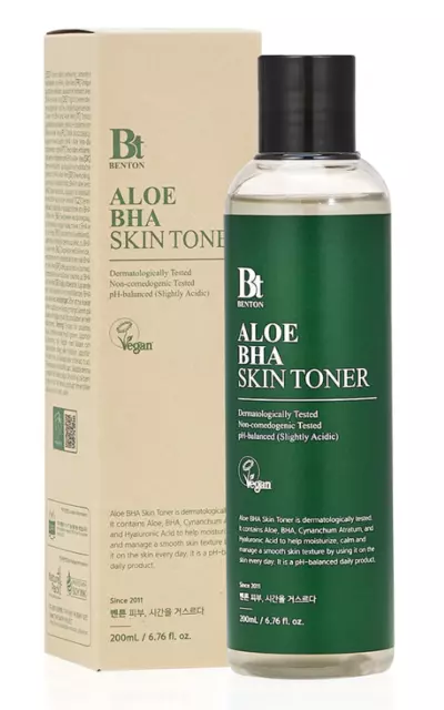 Benton Aloe BHA Skin Toner 200ml Moisturizing K-Beauty
