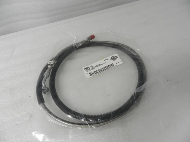 Nuovo 99-05 Harley Dyna Inossidabile Cavo Frizione Idraulico Frizione 38703-03