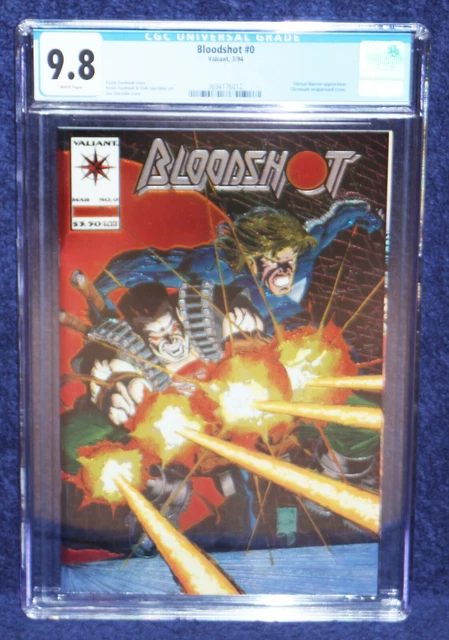 Bloodshot # 0 * CGC 9.8 * chrome wrap w Eternal Warrior (Valiant Comics 1994)