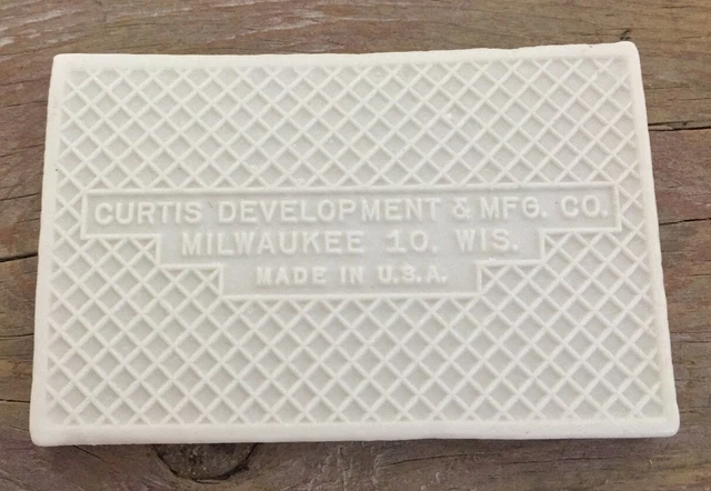 Antique Number 2 Tile Curtis Development & MFG. CO. House Address 2.45X3.45 Inch 3