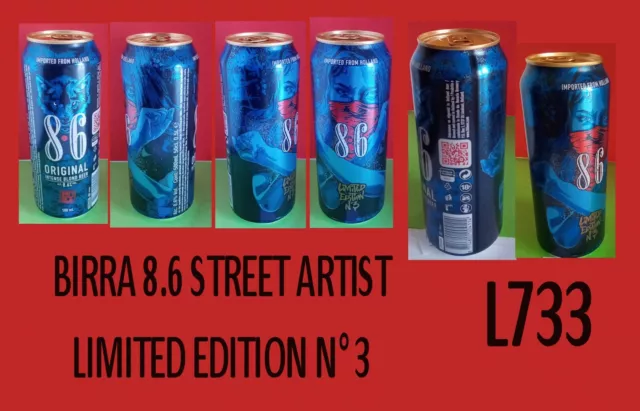 Lattina Birra 8.6 Edition Limited Street Artist  N°3  Nuova Piena Cod. L733
