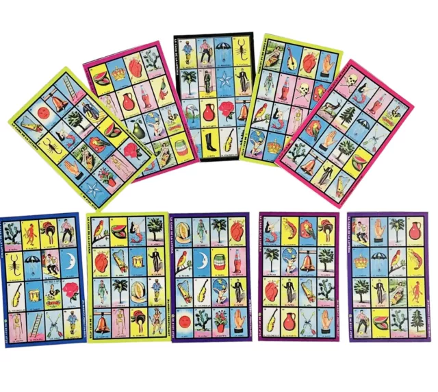 Loteria mexican bingo card game set small vrogue co