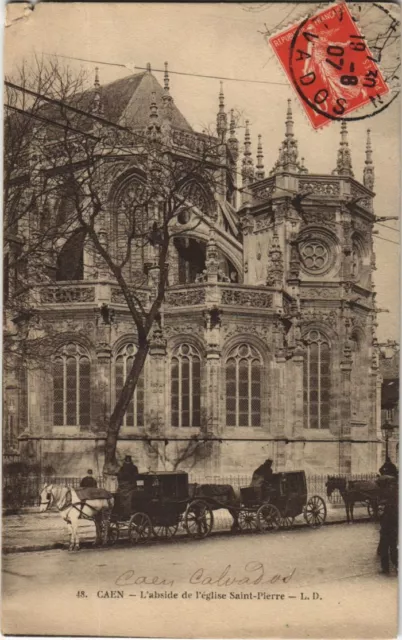 CPA CAEN L'Abside de l'Eglise Saint-Pierre (1224632)