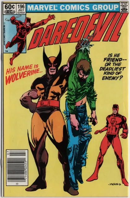 DAREDEVIL 196 Marvel Comics 1982 WOLVERINE Newsstand Ed 1st Appearance DARK WIND