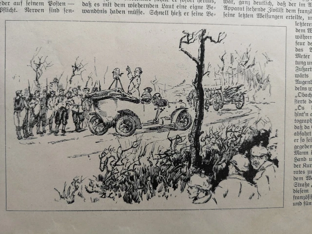 1914 Zeitungsdruck ÜL+M 435 Maler Bloch-Leonhard St. Hilaire Kino
