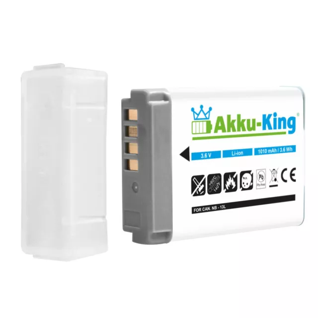 Akku-King Kamera Akku für Canon SX720 HS SX740 HS - NB-13L - Battery Pack Accu