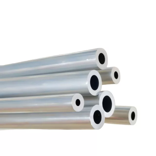 3Pcs Aluminium Tube 3mm Wall Thickness 10-50mm OD 300mm Length Hollow AL6063