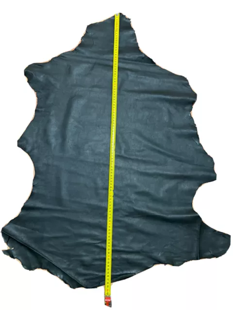 Lederhaut Farbe PEAT Grün Lederstück Echtleder Lammleder Echt Leder 98x62 Cm