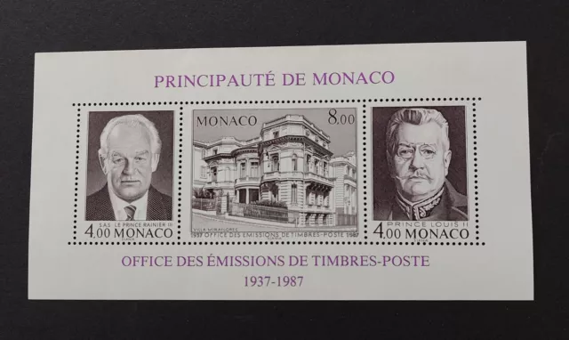 France Monaco 1987 bloc 39 neuf luxe **