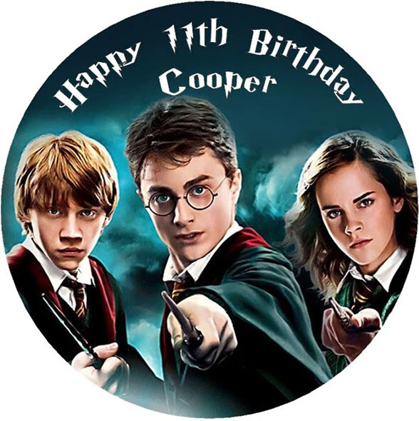 HARRY POTTER EDIBLE Cake Decoration Topper Image Wafer Birthday party