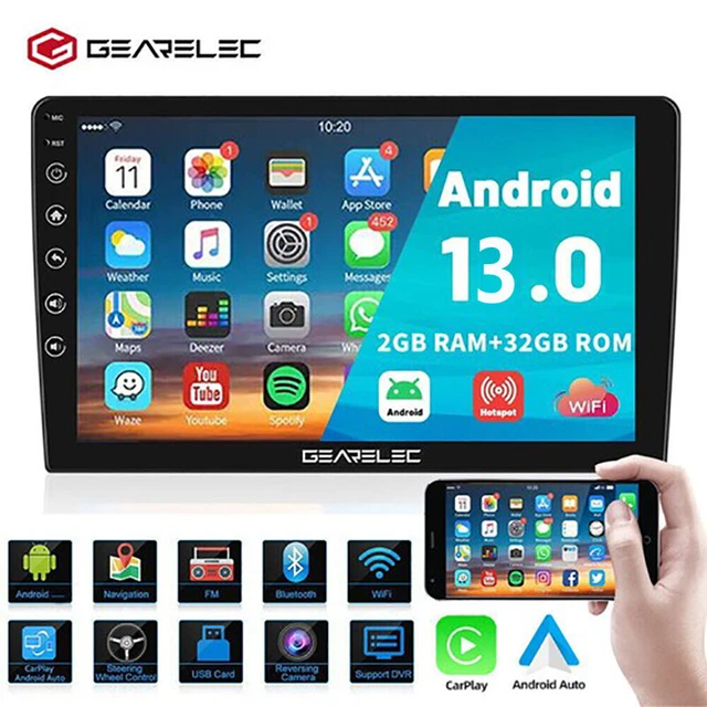 Autoradio 2 DIN Podofo Con Carplay E Android Auto Wireless: Touchscreen 6.8", Bluetooth 5.2 E Telecamera Posteriore