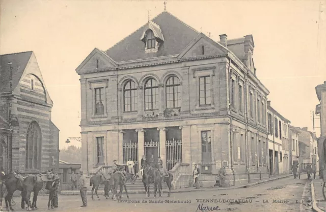 Cpa 51 Vienne Le Chateau La Mairie