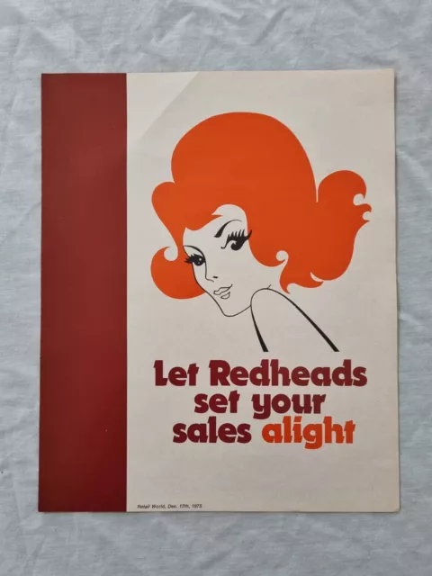 1975 Redhead Matches Information Brochure from Retail World Publication Magazine