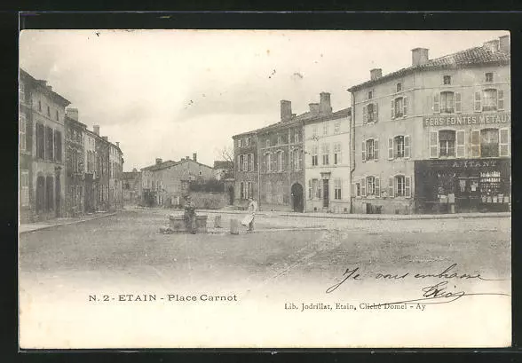 CPA Etain, Place Carnot 1906