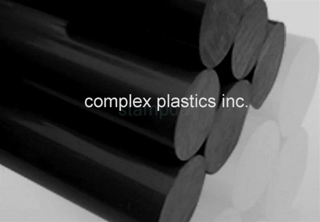 POLYETHYLENE ROD 5" DIA x 1 FT BLACK HIGH DENSITY UV RESISTANT 12578-117