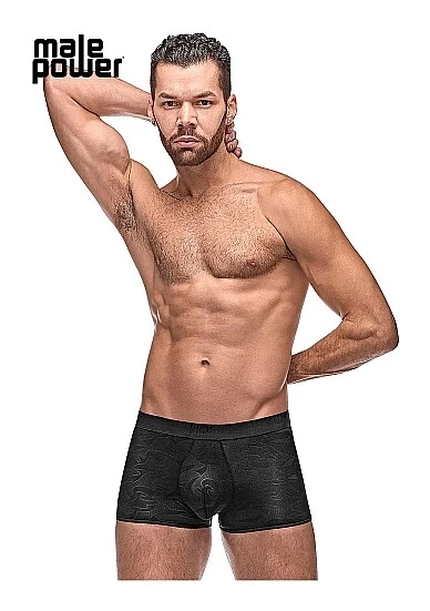 Boxer pantaloncini motivo vorticoso astratto nero S - L designer pantaloni sexy eleganti fantastici