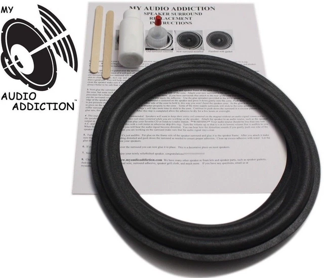 FOAM SPEAKER SURROUND REPAIR KIT FOR JBL Decade L26, L36 10" Woofer