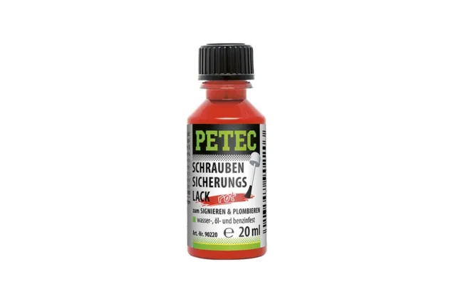 PAULIMOT PETEC Schraubensicherungslack, rot, 20 ml