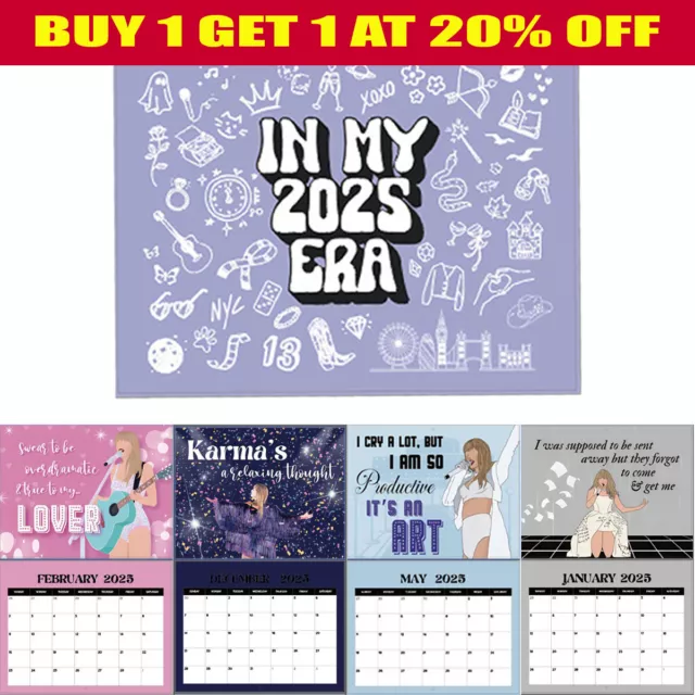 TAYLOR SWIFT 2025 Calendar Eras IN MY 2025 ERA Calendar Taylor Swift Calendar £5.99 PicClick UK