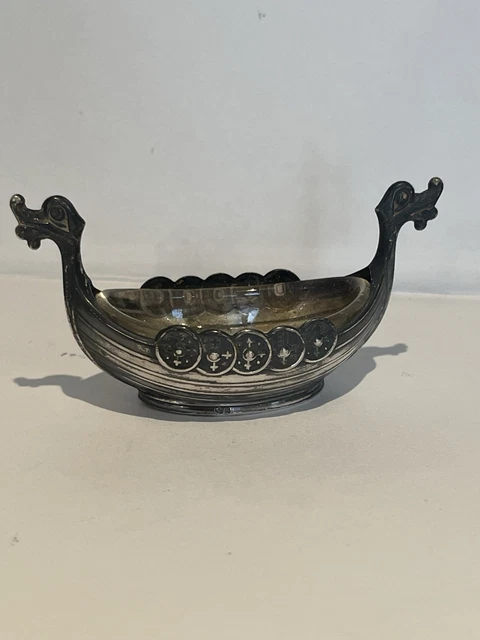 ANCIENNE SALIÈRE DRAKKARS Argent Massif Sterling EUR 55,00 - PicClick FR