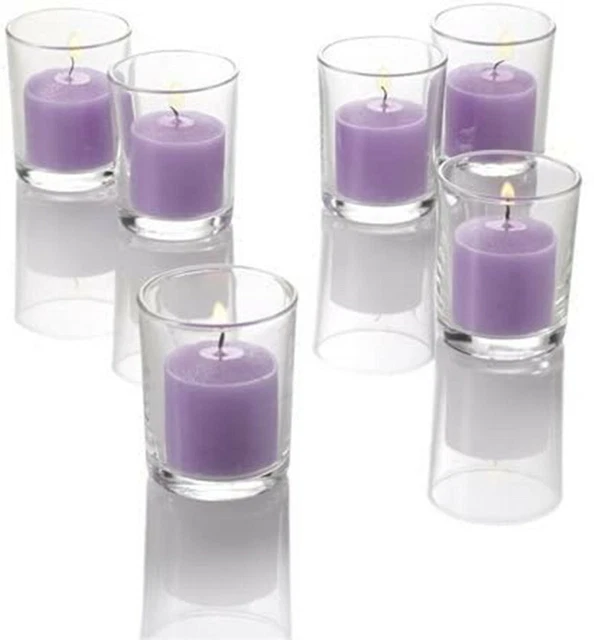 CLEAR GLASS CANDLE Holder BULK Oil Burner Water Cups For Event