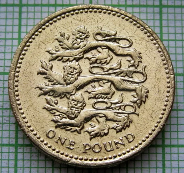 Great Britain 1997 1 Pound, Plantagenet Lions - Heraldic Series, Unc