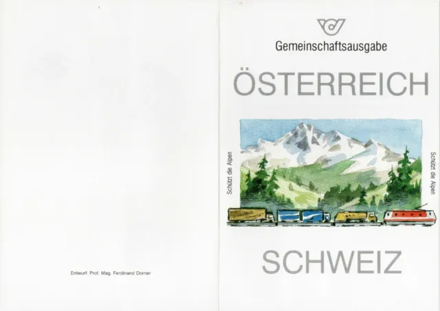 ÖSTERREICH 2065 / SCHWEIZ 1477 Gemeinschaftsausgabe Schützt die Alpen 22.5.92